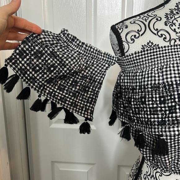 American Eagle Top Tube Stretchy Tassels XS - Picture 2 of 7